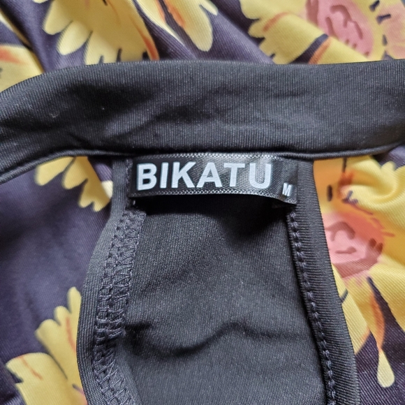 SOLD ~ BIKATU HALTER SUNFLOWER DRESS - Picture 3 of 8